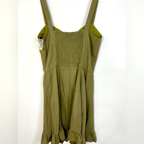 🆕 Angel Kiss Green Button Down Dress - Picture 7 of 8
